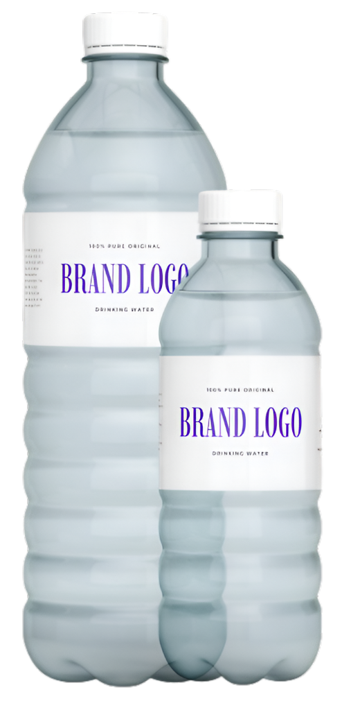 Premium bottled water mockup